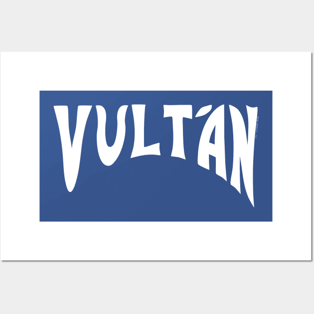 VULTAN - FOOTBALL TEE Wall Art by Illustratorator